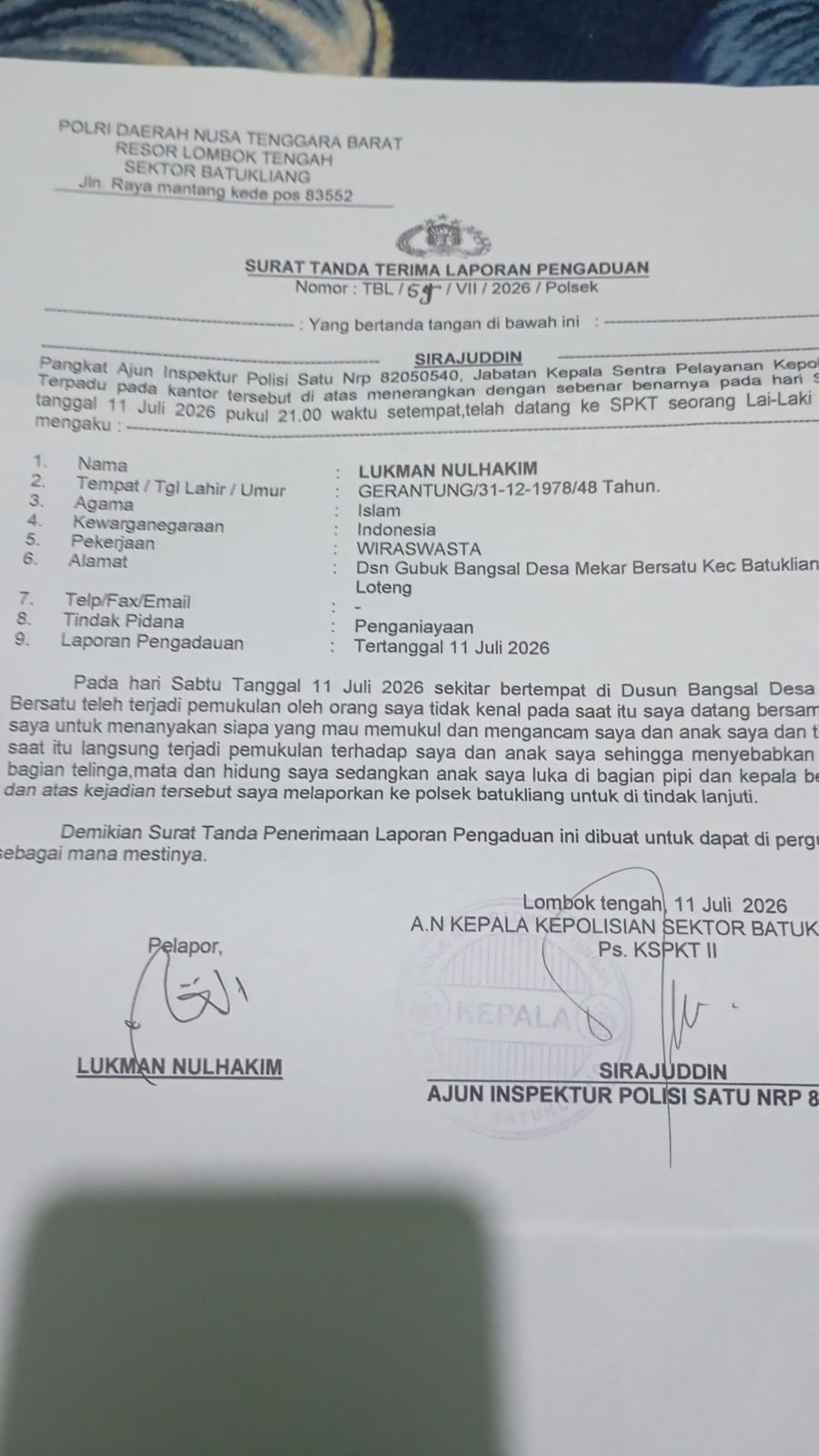 PENGEROYOKAN DI DESA MEKAR BERSATU KECAMATAN BATUKELIANG DI ATENSI LSM MAUNG DPD NTB