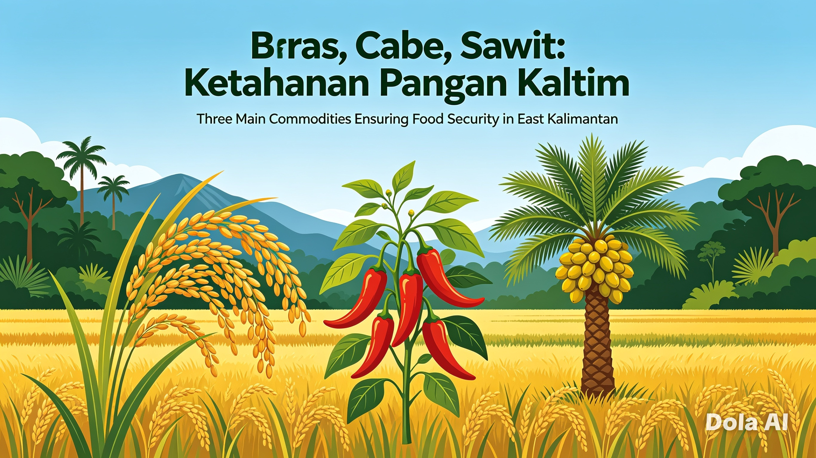 Beras, Cabe, Sawit: Tiga Komoditas Penopang Ketahanan Pangan Kaltim
